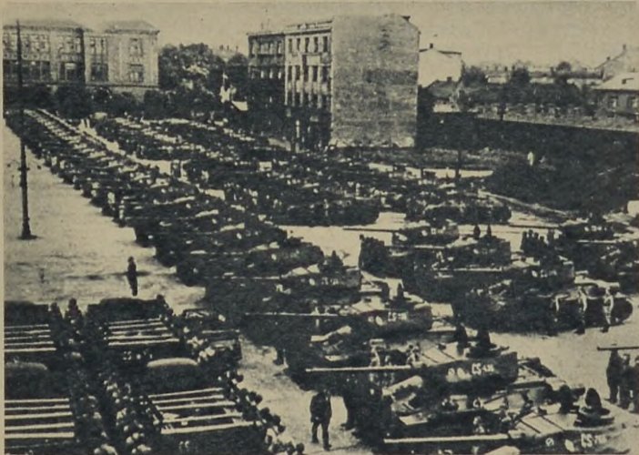 Tanky 1. čs. tankové brigády v Ostravě, jaro 1945