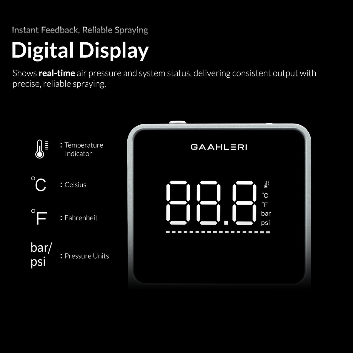 Digitální displej a otočný ovladač kompresoru TurboX Mini