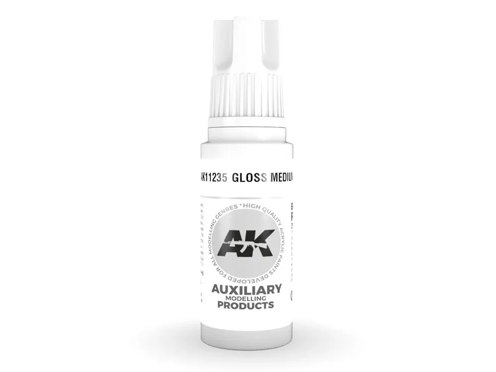 Lahvička AK Acrylics 3GEN Gloss Medium lesklé médium 17 ml