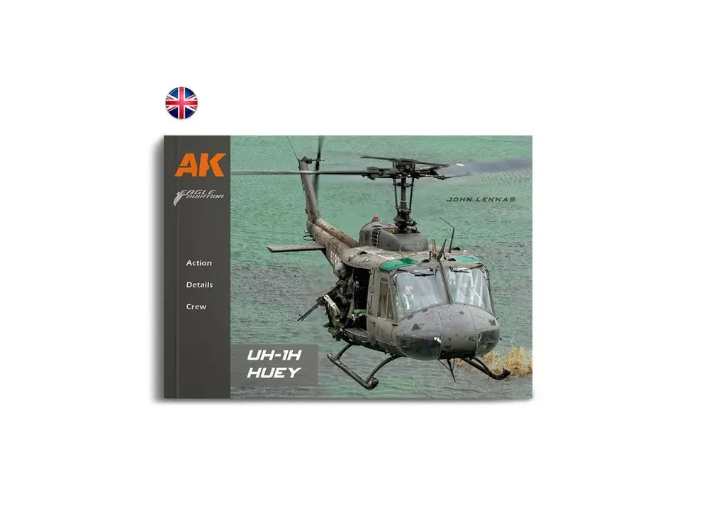 Obálka knihy AK Interactive AK130038 UH-1H Huey od Johna Lekkase, 108 stran