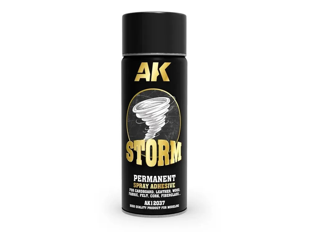 Sprej AK Interactive AK12037 Storm Permanent Spray Adhesive, permanentní lepidlo 400 ml