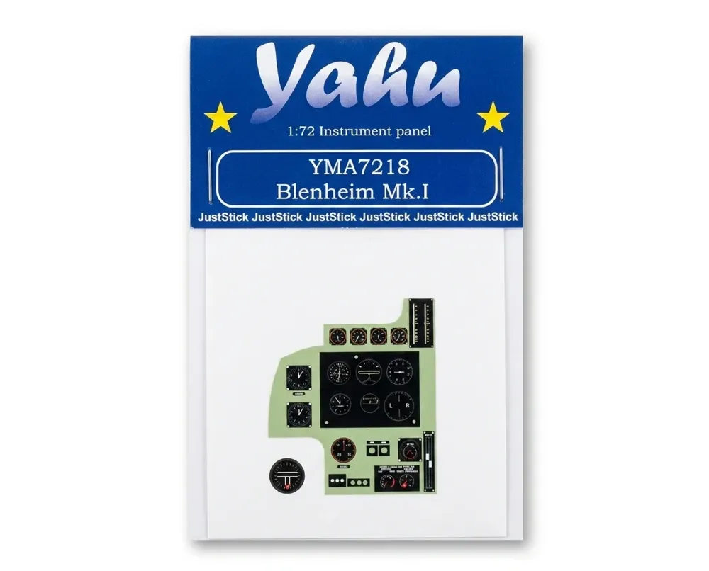Barevná fotoleptaná přístrojová deska Yahu Models YMA7218 1/72 Blenheim Mk.I