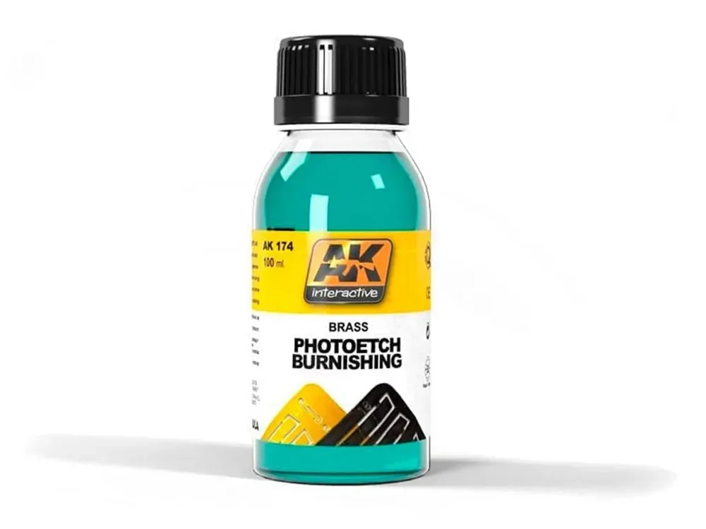 Lahvička AK Interactive AK174 Burnishing Fluid 100 ml na fotolepty