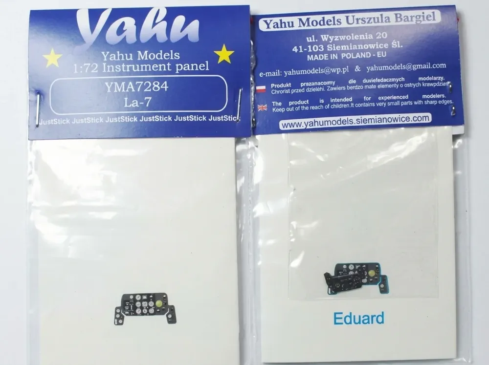 Barevný fotoleptový přístrojový panel Yahu Models YMA7284 Lavochkin La-7 v měřítku 1/72