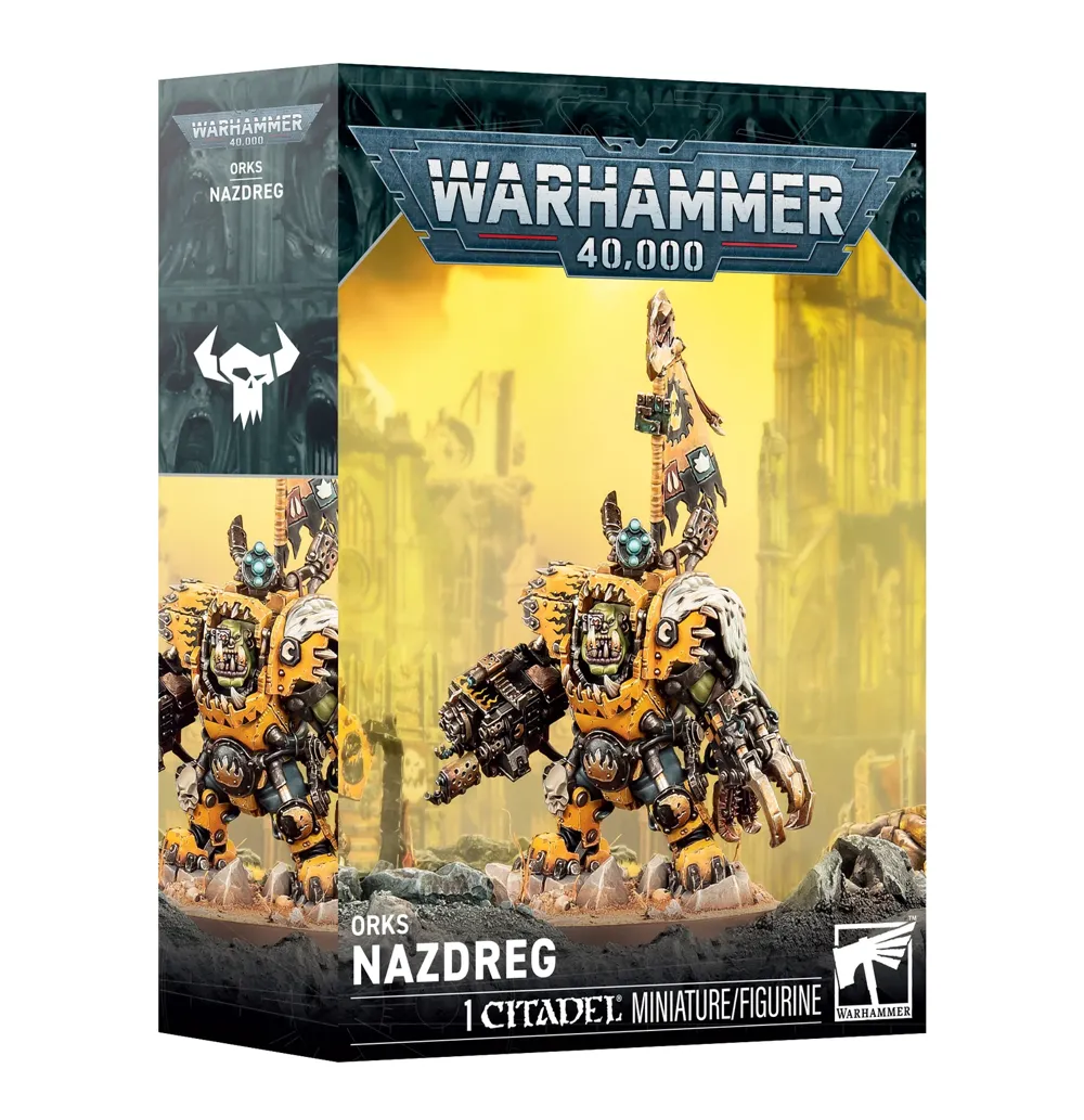 Plastiková figurka Games Workshop Warhammer 40,000 Orks: Nazdreg, warlord klanu Bad Moons
