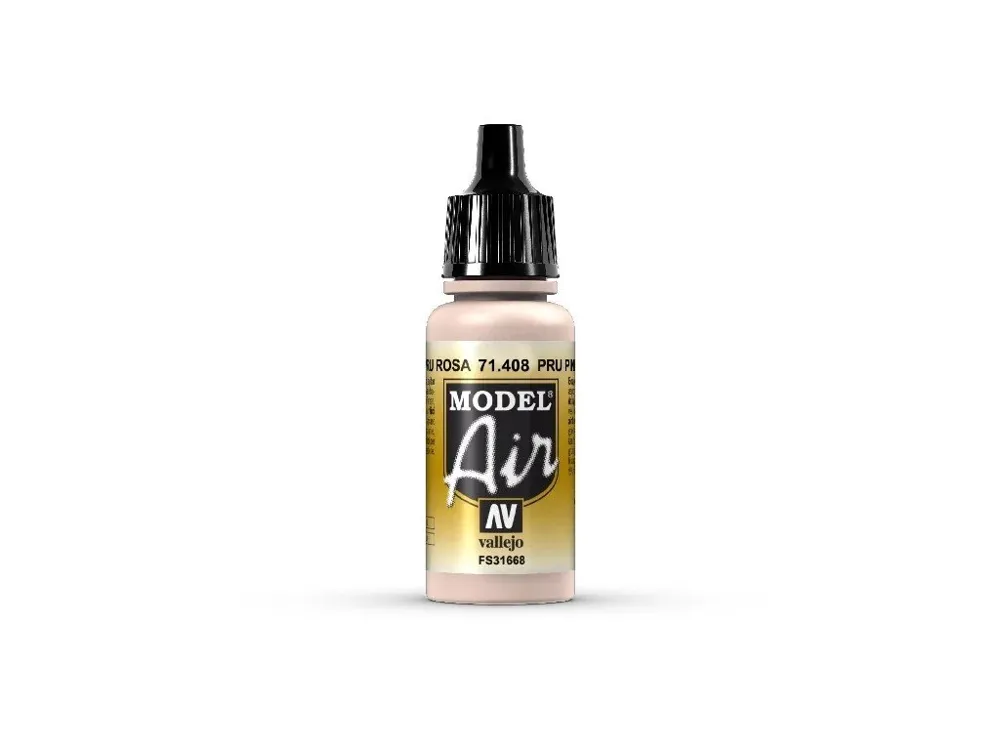 Lahvička akrylové barvy Vallejo Model Air 71408 PRU růžová 18 ml s kapátkem