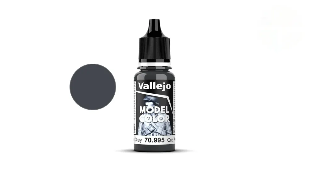 Lahvička akrylové barvy Vallejo Model Color 70995 německá šedá matná, 18 ml