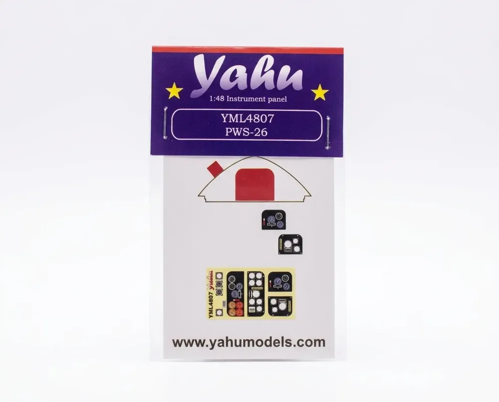 Předbarvená přístrojová deska Yahu Models YML4807 PWS-26 v měřítku 1/48