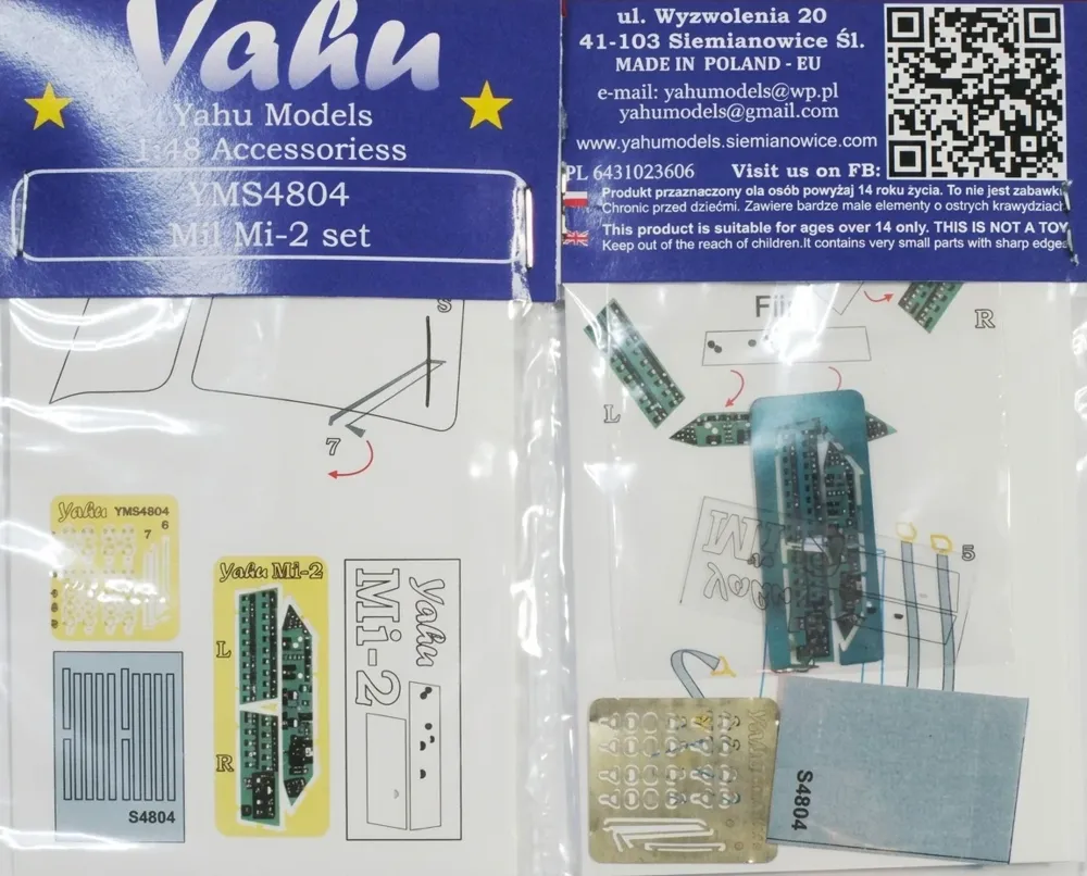 Detailní sada Yahu Models YMS4804 pro Mil Mi-2 v měřítku 1/48