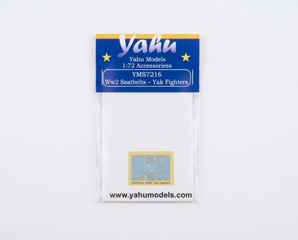 Fotoleptané bezpečnostní pásy Yahu Models YMS7216 pro sovětské stíhačky Yak v měřítku 1/72