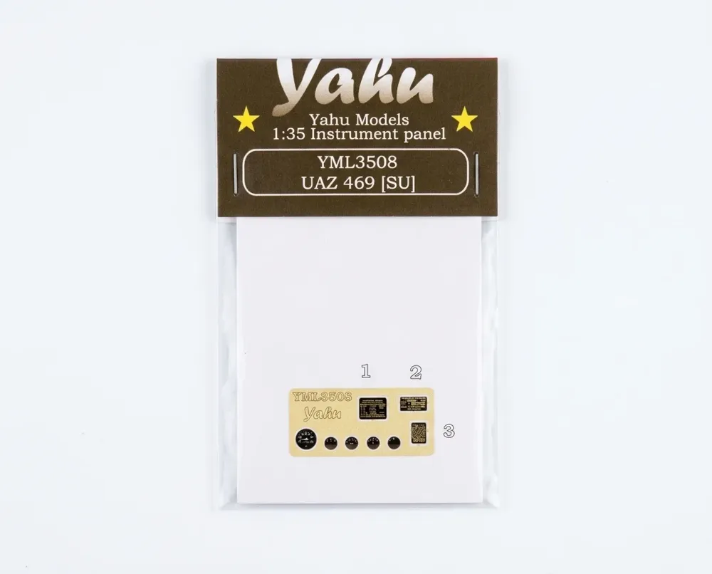Předbarvená přístrojová deska Yahu Models YML3508 UAZ 469 (SU) v měřítku 1/35