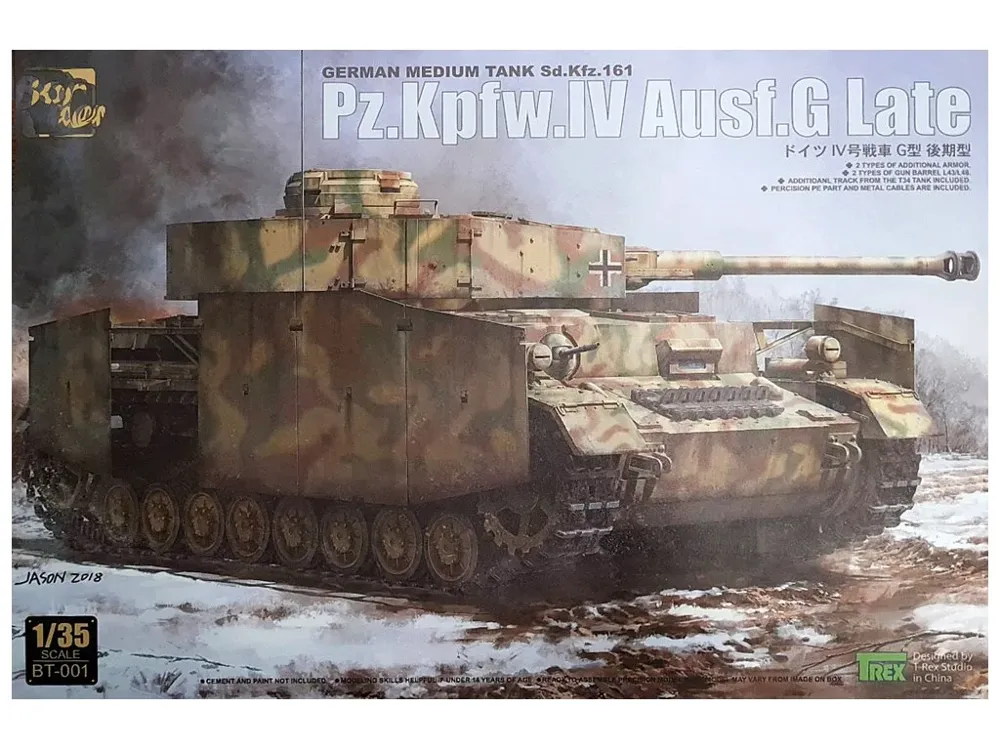 Stavebnice plastikového modelu Border Model 1/35 Panzer IV Ausf.G Late