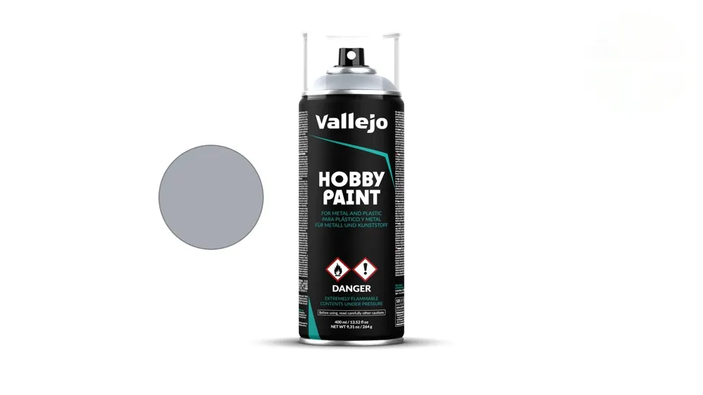 Sprej Vallejo Aerosol 28021 Fantasy Color Primer stříbrný 400 ml