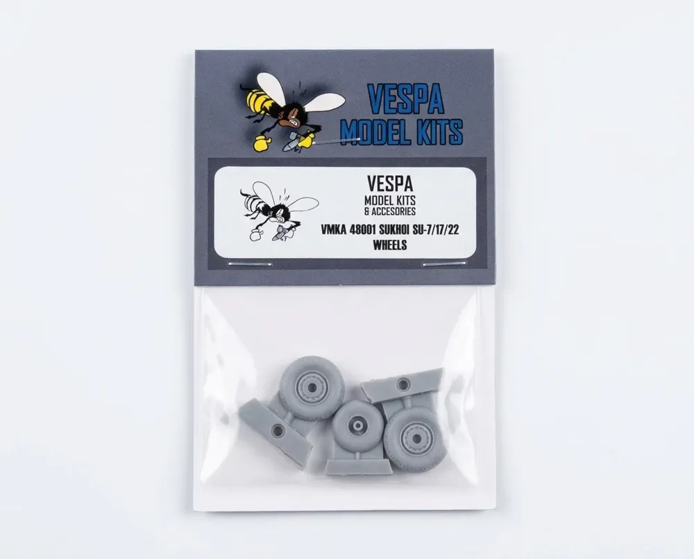 Resinová sada kol Vespa Model Kits VMKA48001 pro Suchoj Su-17/22 v měřítku 1/48