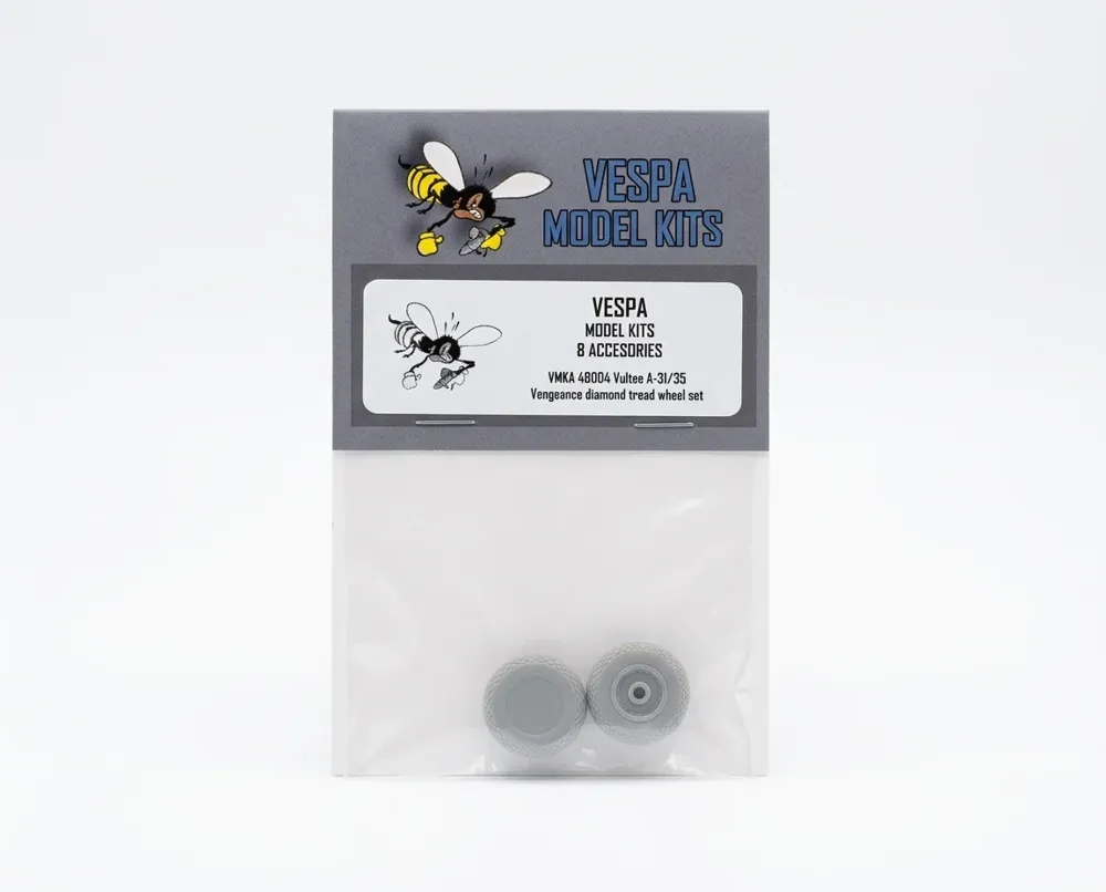 Resinová kola s diamantovým vzorkem Vespa Model Kits VMKA48004 pro Vultee Vengeance 1/48