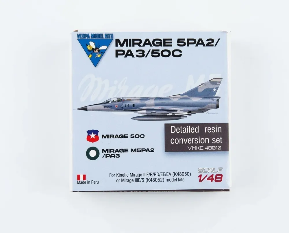 Resinové díly konverzní sady Vespa Model Kits VMKC48010 Mirage 50C/5PA2 v měřítku 1/48