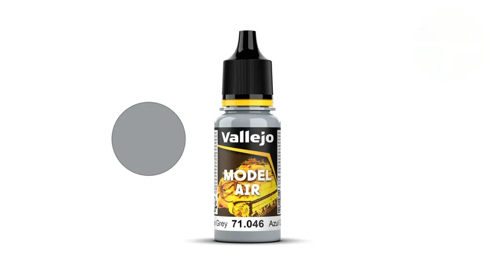 Lahvička akrylové barvy Vallejo Model Air 71046 bledě modrošedá Pale Blue Grey 18 ml