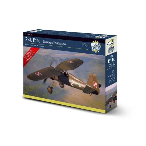 1/72 PZL P.11c "Pursuit Brigade" w/extensive 3D print