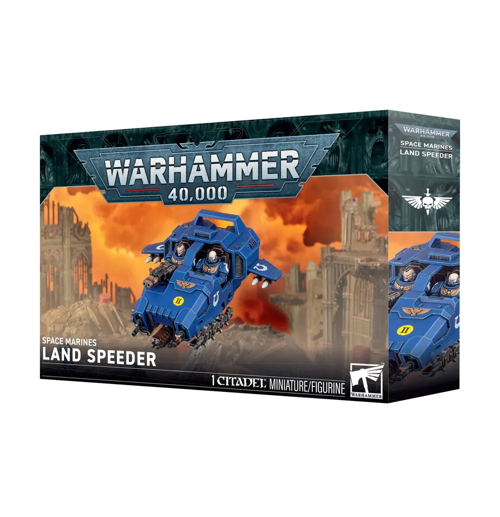 Plastiková stavebnice Games Workshop Warhammer 40,000 Space Marines: Land Speeder v měřítku 1:56