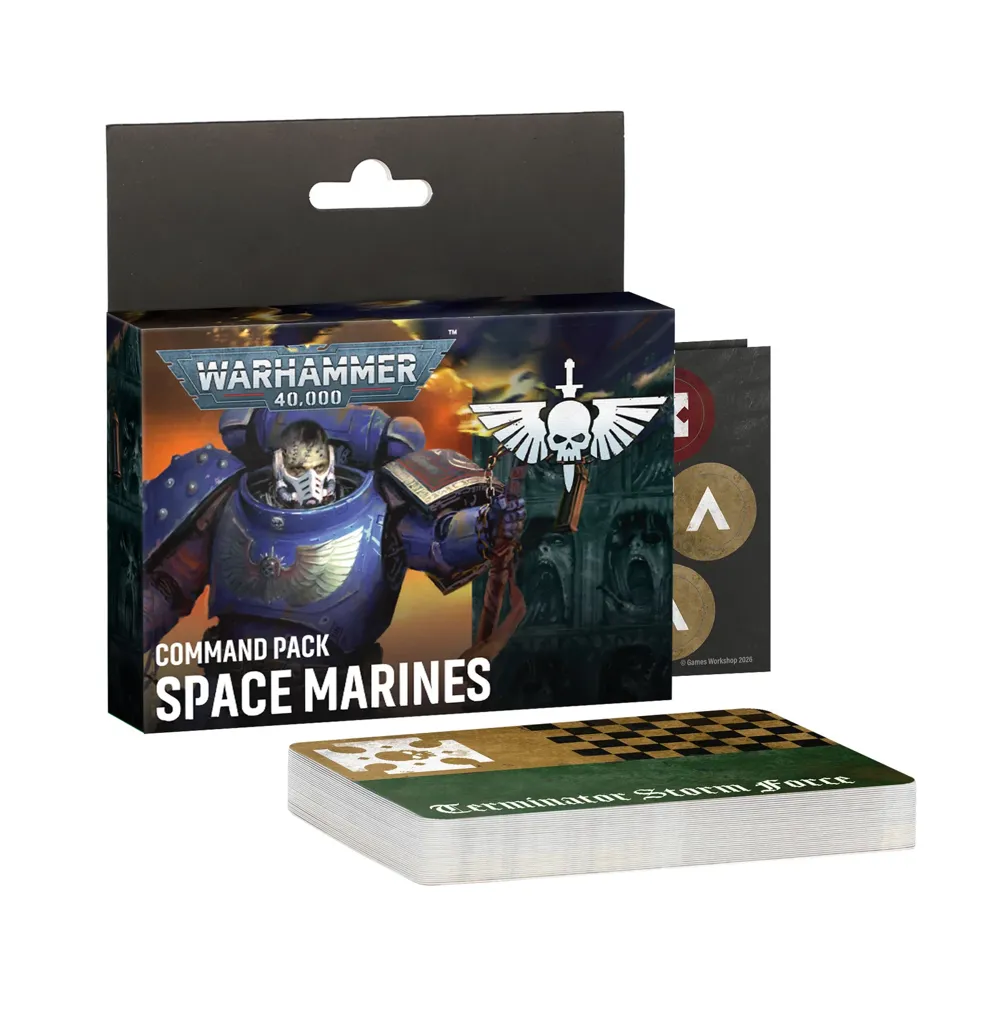 Balení karet a žetonů Warhammer 40,000 Space Marines: Command Pack od Games Workshop