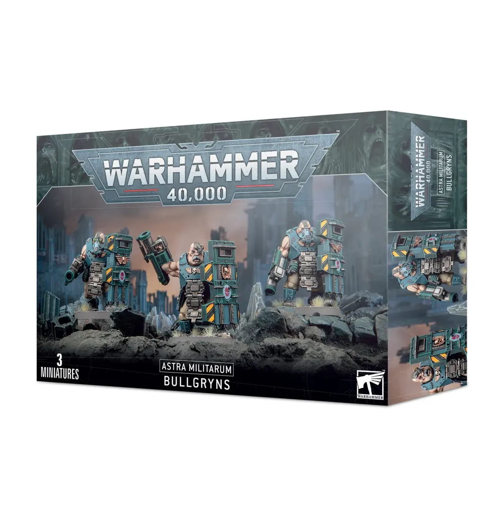 Krabice s plastovými figurkami Games Workshop Astra Militarum Bullgryns pro Warhammer 40,000