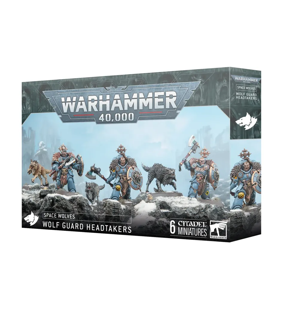 Plastové miniatury Games Workshop Space Wolves Wolf Guard Headtakers pro Warhammer 40,000