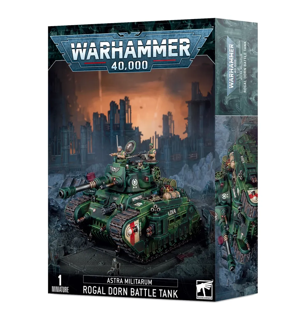 Stavebnice Games Workshop Rogal Dorn Battle Tank, tank Astra Militarum pro Warhammer 40,000