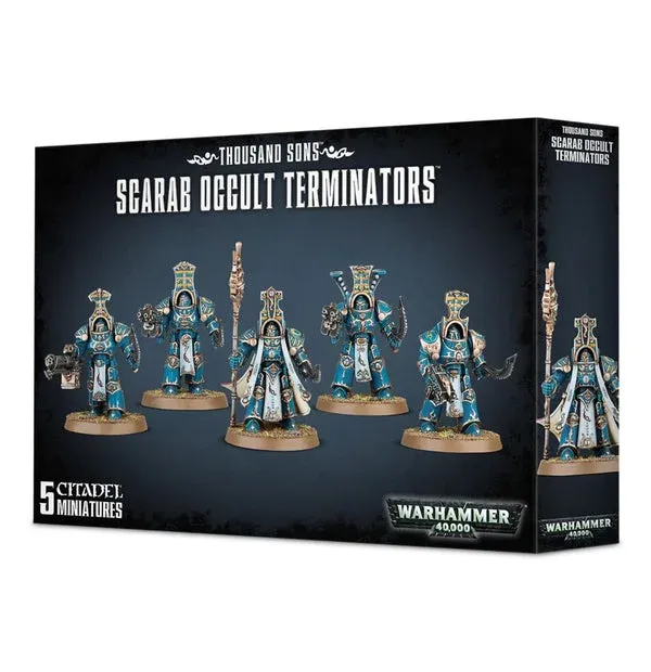 Plastové miniatury Games Workshop Scarab Occult Terminators – Thousand Sons, Warhammer 40,000