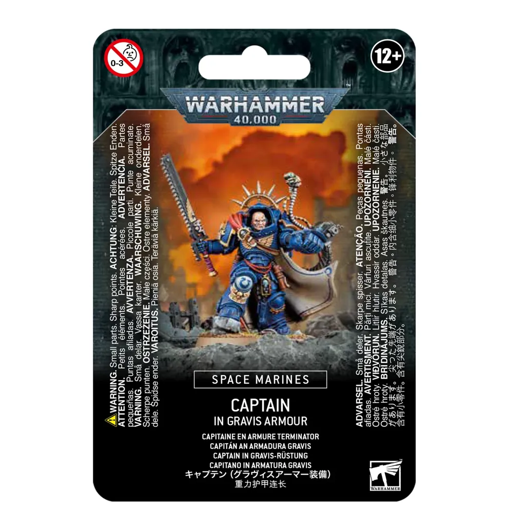 Figurka Games Workshop Space Marines 48-70 Captain in Gravis Armour pro Warhammer 40,000