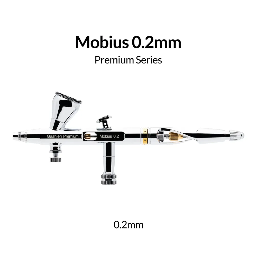 Dvoučinný airbrush Gaahleri Premium Series GHPM-Mobius 40850 s tryskou 0,2 mm a nádobkou 2 ml