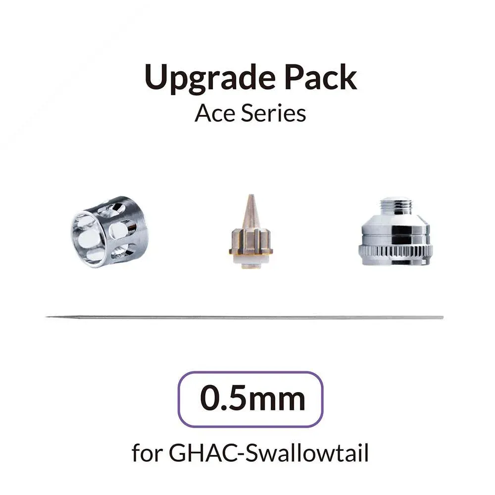 Gaahleri 40744 upgrade sada 0,5 mm pro airbrush GHAC-Swallowtail – jehla, tryska 8-MAC a krytky