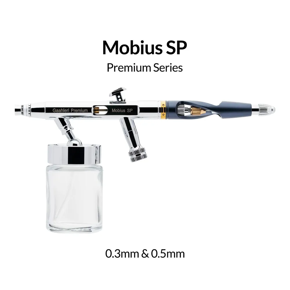 Airbrush Gaahleri Premium Series GHPM-Mobius SP 43004 se spodní skleněnou nádobkou 30 ml