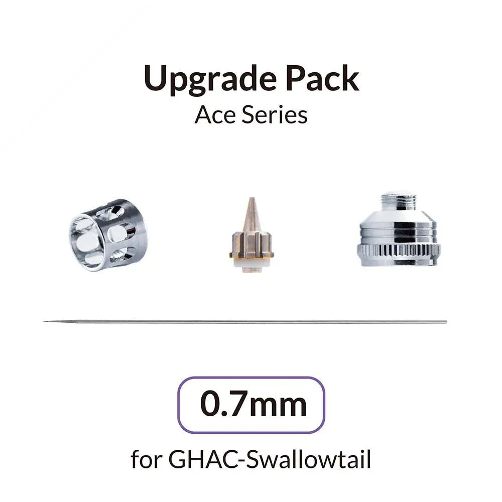 Gaahleri 42779 upgrade sada 0,7 mm pro airbrush GHAC-Swallowtail – jehla, tryska 8-MAC a krytky