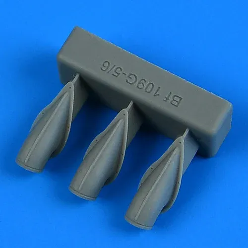 Resinové sání Quickboost QB72757 pro Bf 109G-5/6 v měřítku 1/72, samostatné díly