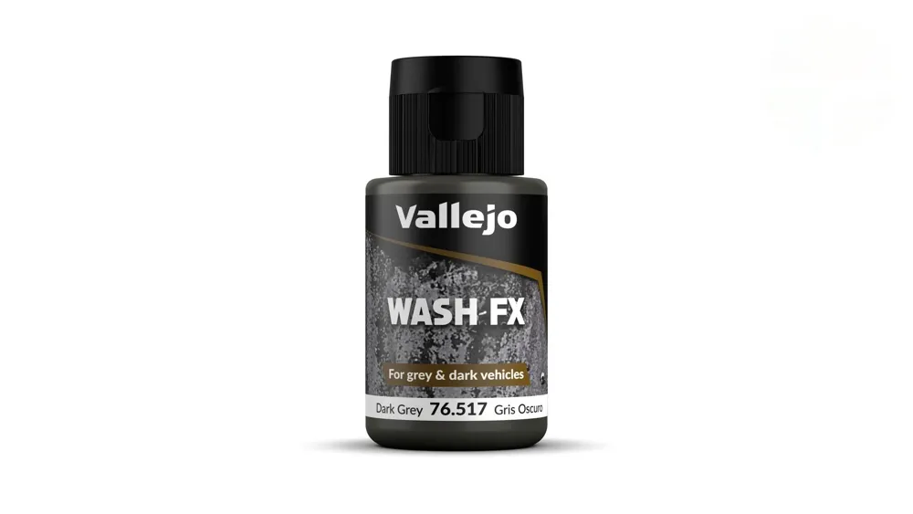 Lahvička akrylového washe Vallejo Wash FX 76517 tmavě šedý wash 35 ml