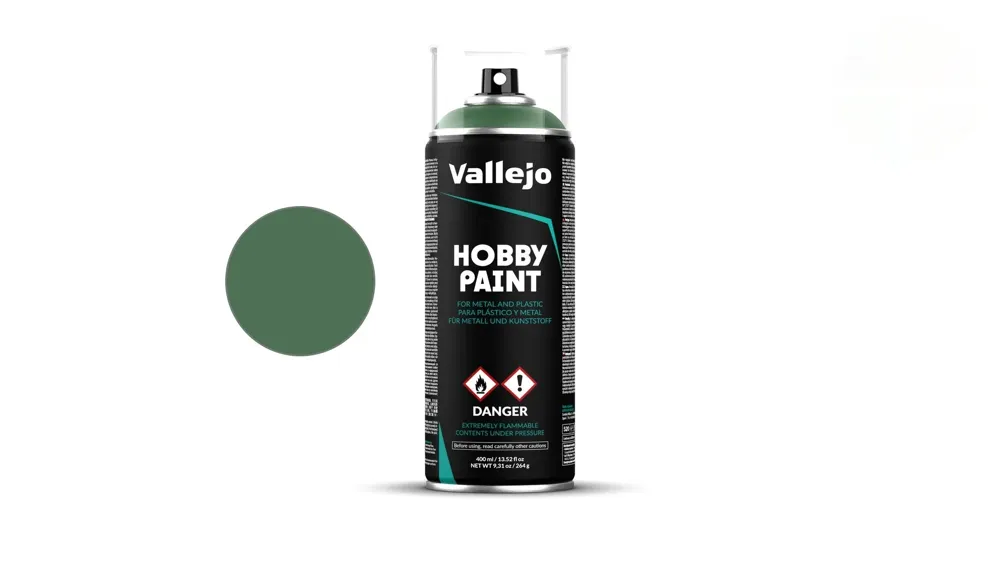 Sprej Vallejo Aerosol 28028 Fantasy Color Primer jedovatě zelená, 400 ml
