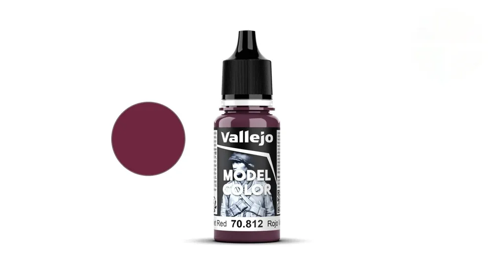Lahvička akrylové barvy Vallejo Model Color 70812 fialově červená matná, 18 ml