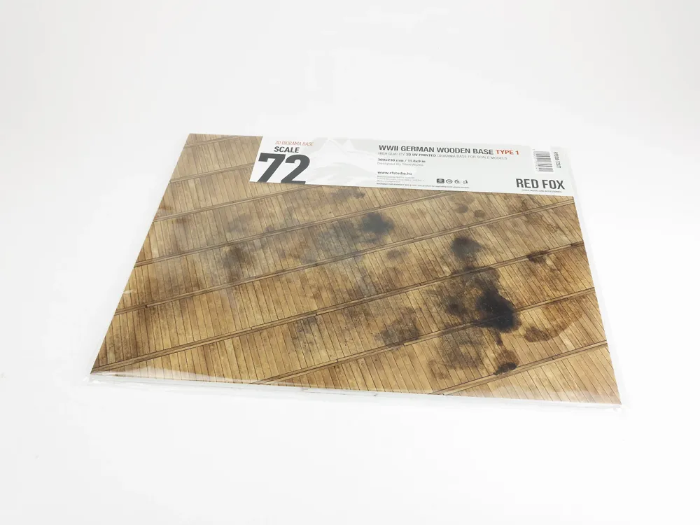 Podložka Red Fox Studio RFSDB-72021 1/72 s potiskem dřevěných prken, 300 × 230 mm