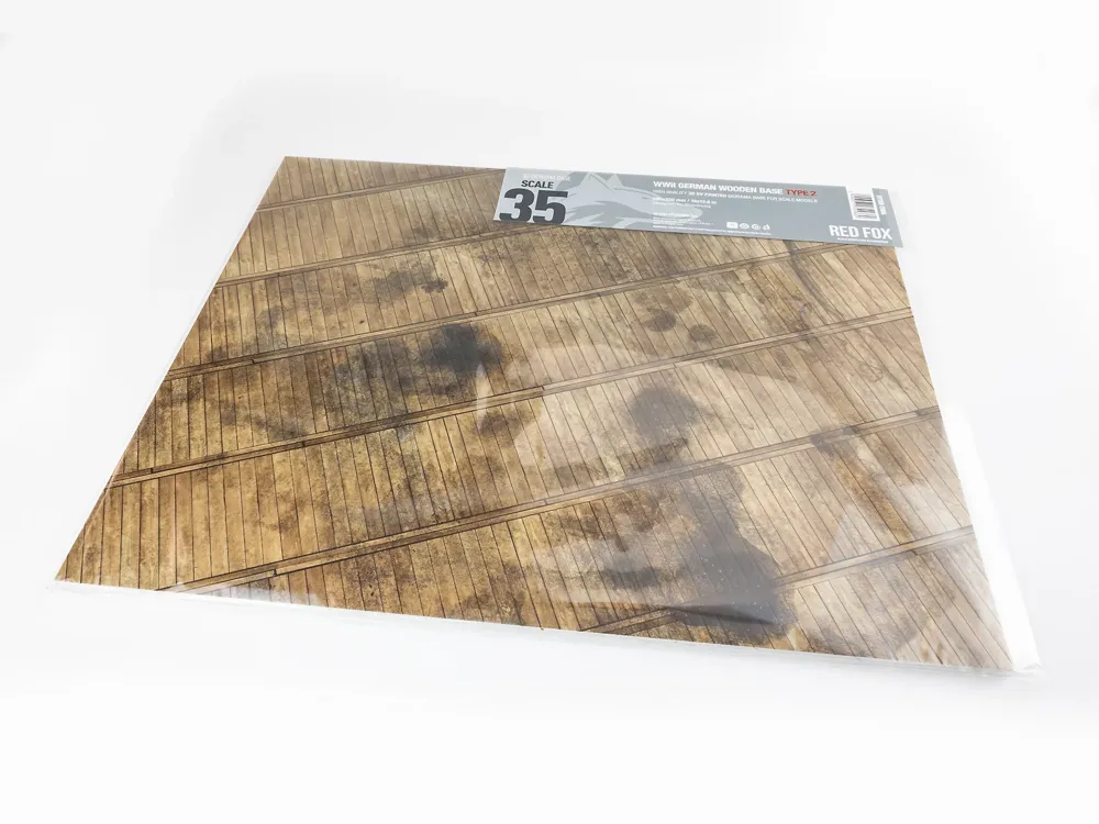 Podložka Red Fox Studio RFSDB-35006 1/35 s potiskem dřevěné podlahy, 380 × 320 mm