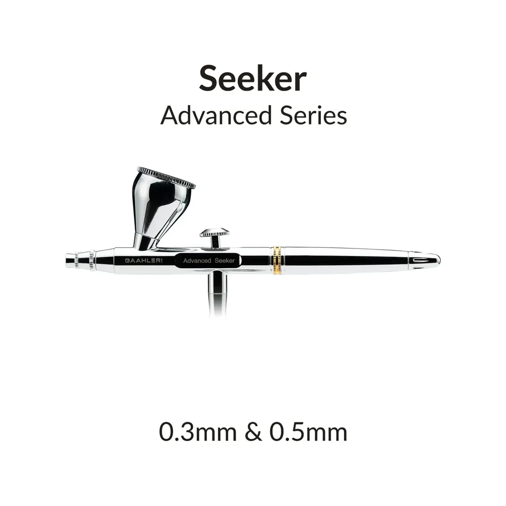 Gravitační airbrush Gaahleri Advanced Series Seeker 46807 s horní nádobkou 10 ml
