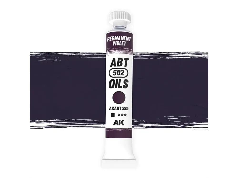 Tuba olejové barvy AK Interactive Oil Paints ABT555 permanentní fialová 20 ml