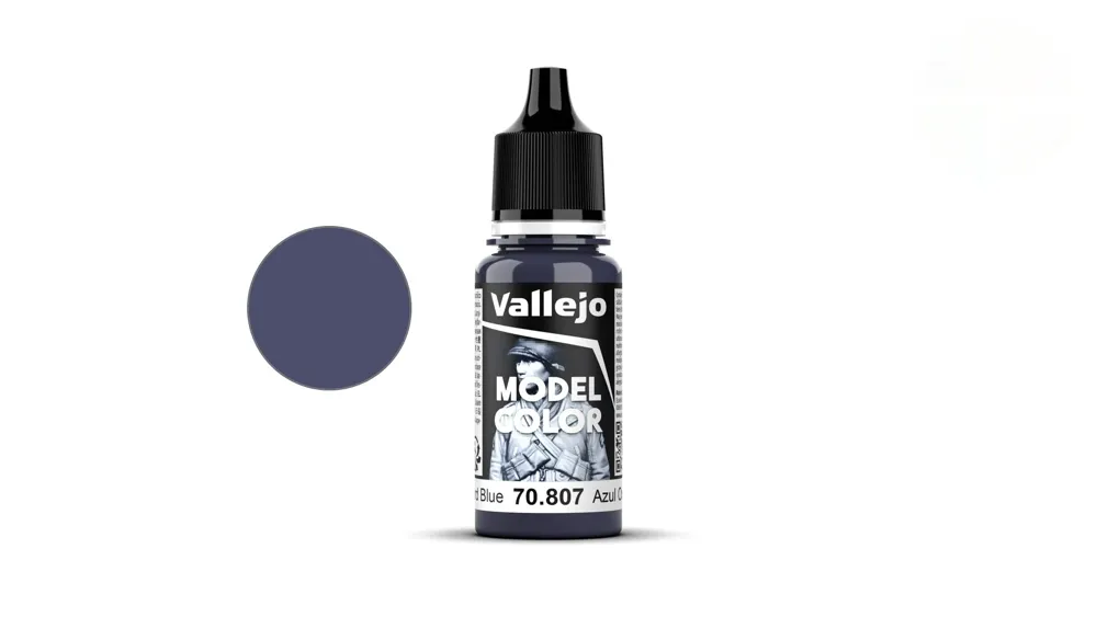Lahvička akrylové barvy Vallejo Model Color 70807 oxfordská modrá matná 18 ml