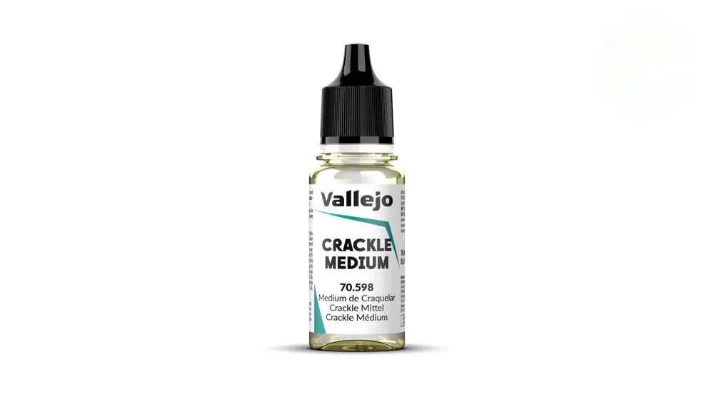 Lahvička Vallejo Auxiliary 70598 Crackle Medium 18 ml, médium pro popraskaný povrch