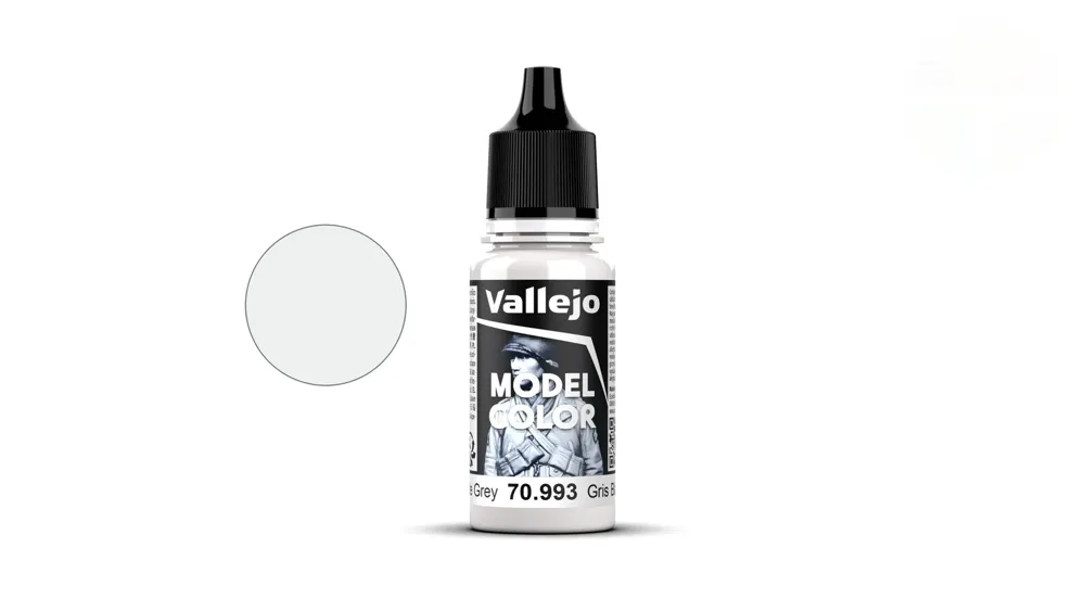Lahvička akrylové barvy Vallejo Model Color 70993 bílošedá matná, 18 ml