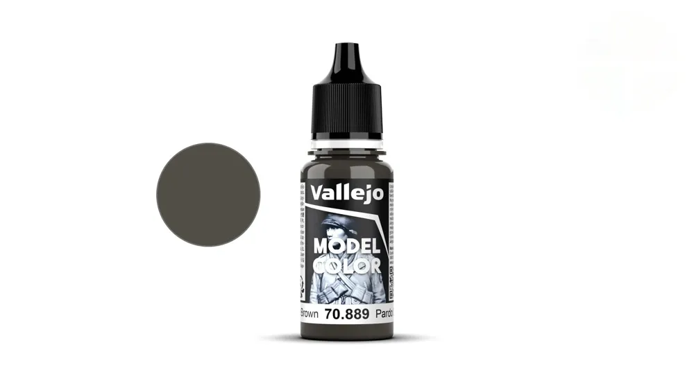 Lahvička akrylové barvy Vallejo Model Color 70889 olivově hnědá matná 18 ml