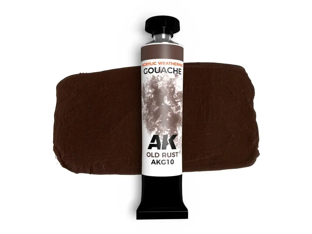 Kelímek krycí kvašové barvy AK Interactive AK Gouache AKG10 stará rez 20 ml