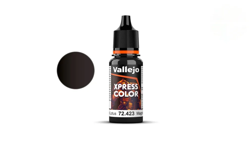 Kapátková lahvička Vallejo Game Color Xpress Color 72423 černý lotos 18 ml