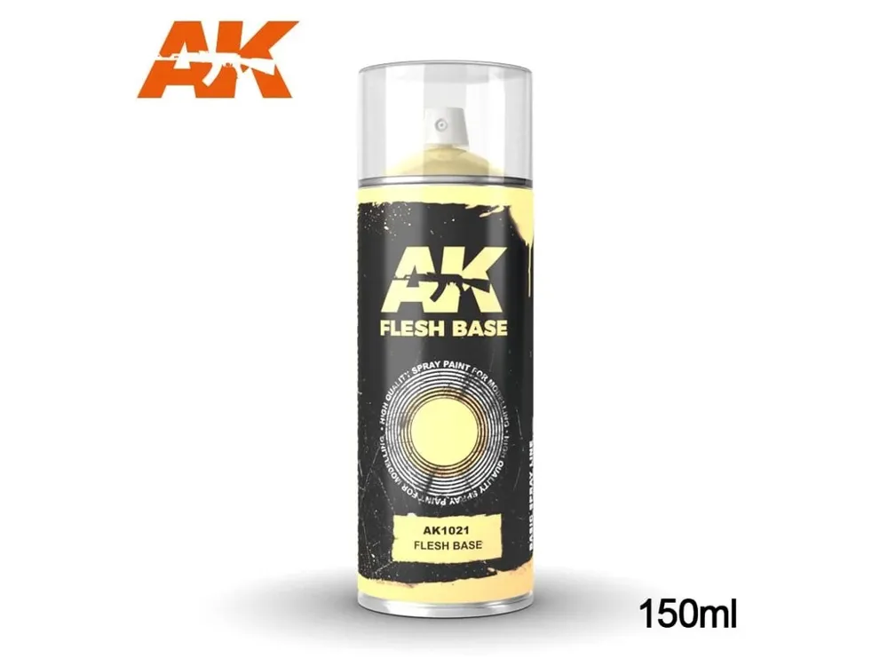 Sprej AK Interactive AK1021 Flesh Base Spray 150 ml, tělový základ pro figurky