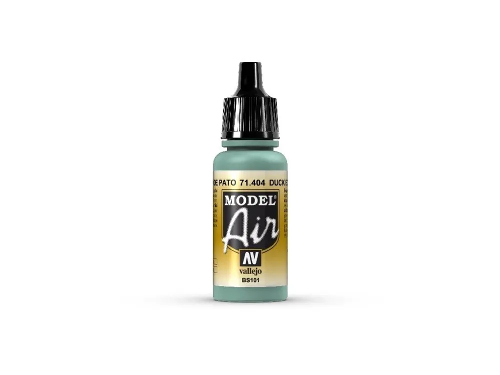 Lahvička akrylové barvy Vallejo Model Air 71404 nebeská modrá N 1 Duck Egg Blue 18 ml