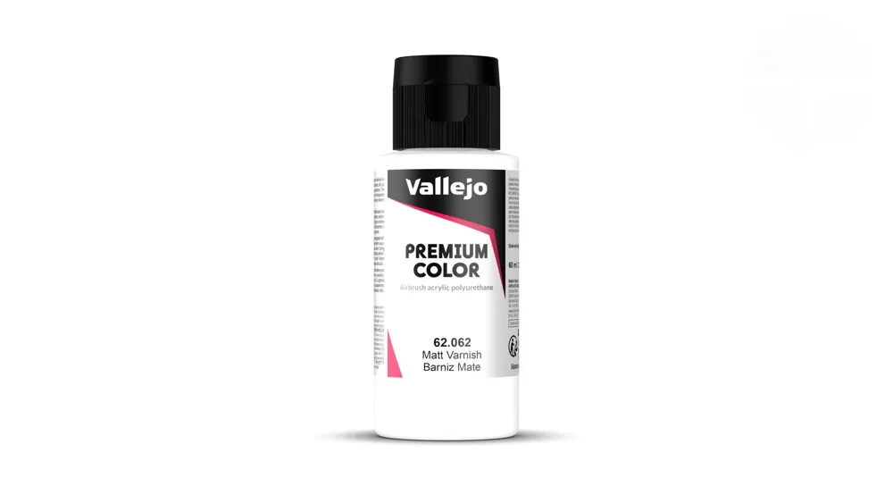 Lahvička matného laku Vallejo Premium Color 62062 Matt Varnish 60 ml